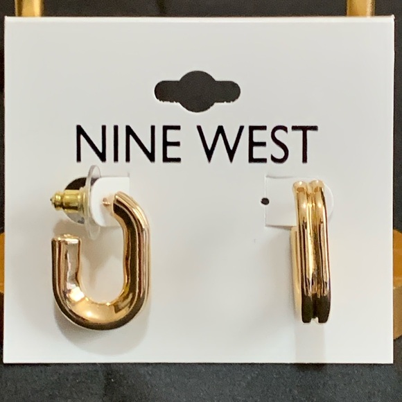 NWT Nine West gold tone earrings - Picture 1 of 2